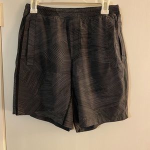 COPY - Lululemon Men’s Grey and White Shorts
